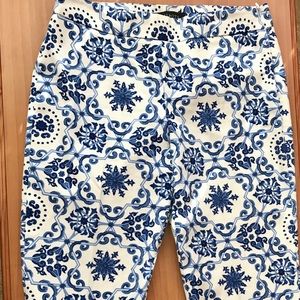 Talbots Petites Blue and White Pants Size 8p